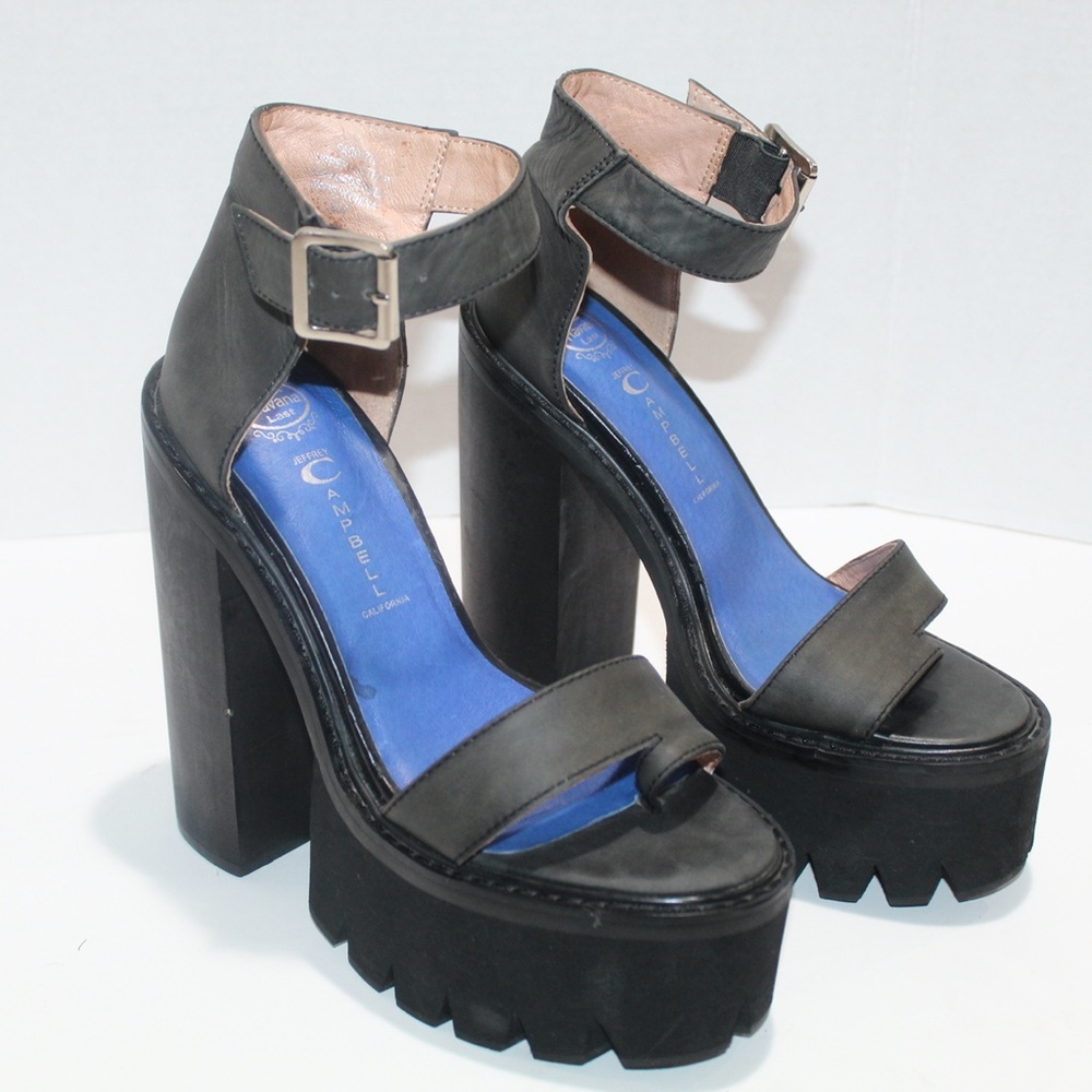 Jeffrey Campbell Havana Last Fabrizio Black Size 8